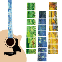Guitar Fingerboard Sticker Jukri Liri Stickler Toe Guard Board Sticker Sound Scale panel Decorative Guitar Guard Board Sticker