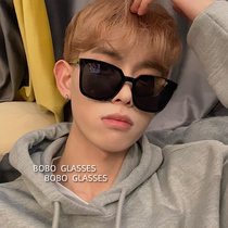 Classic square mens sunglasses anti-UV vintage Baikan Han edition tide brand in red gm sunglasses female