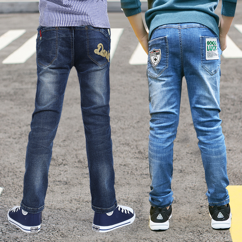 Zhejiang Boy Boy Jeans 2022 Spring Autumn Clothing Children Boy Handsome Pants Han Version CUHK Child Casual Pants Tide