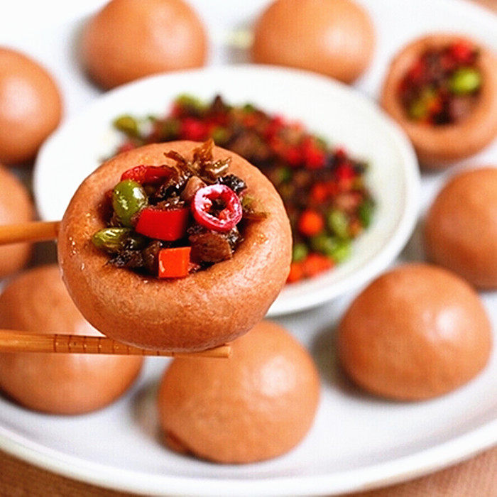 宁波源口食品 冷冻面包 窝窝头 荞麦 味 酒店粗粮早餐10个装