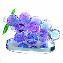 Crystal grape ornaments crafts living room home creative decorations gift bookshelf TV cabinet feng shui lover female