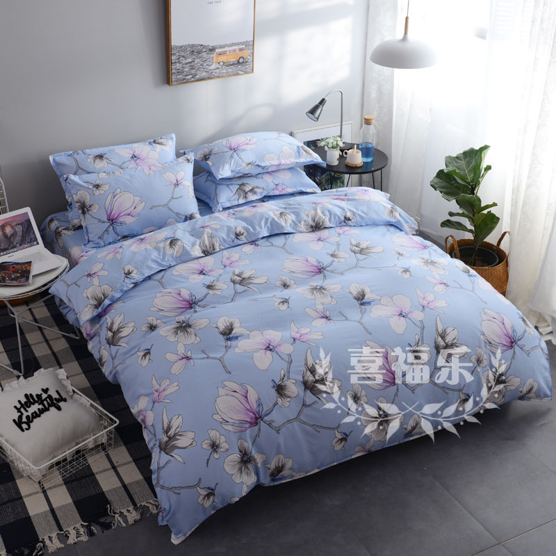 washed quilt cover single student dormitory single 1.5 bed double 200*230 meter cartoon cotton cloth plus quilt cover