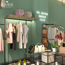 Clothing store self-adhesive wallpaper bedroom self-adhesive wallpaper thick household large area skin membrane beauty salon background wall waterproof