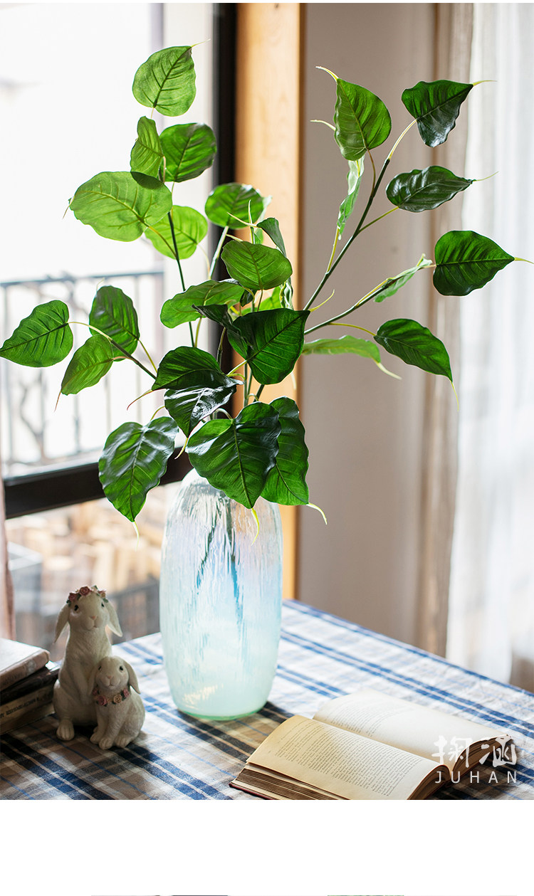 菩提叶垂吊枝叶花绿植新中式佛系国风古风日式禅寓意装饰