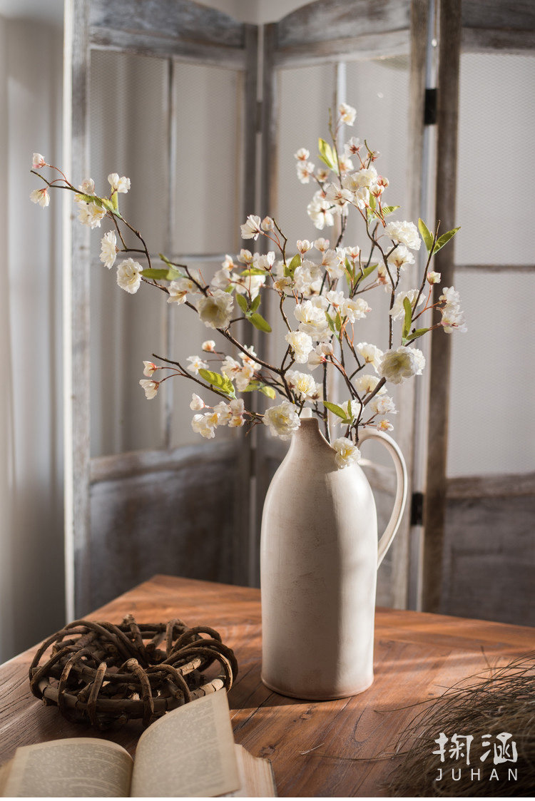 樱花桃花树枝花 花艺套装禅意中式日式家居装饰摆件