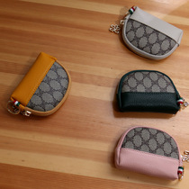 European and American retro print small wallet women Mini zipper multifunctional coin purse coin bag card men key chain tide