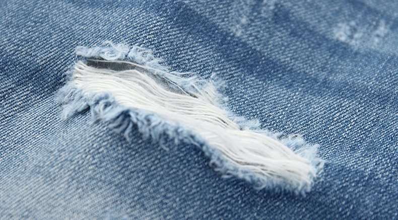 A21 夏季牛仔裤男裤子男士潮破洞牛仔短裤五