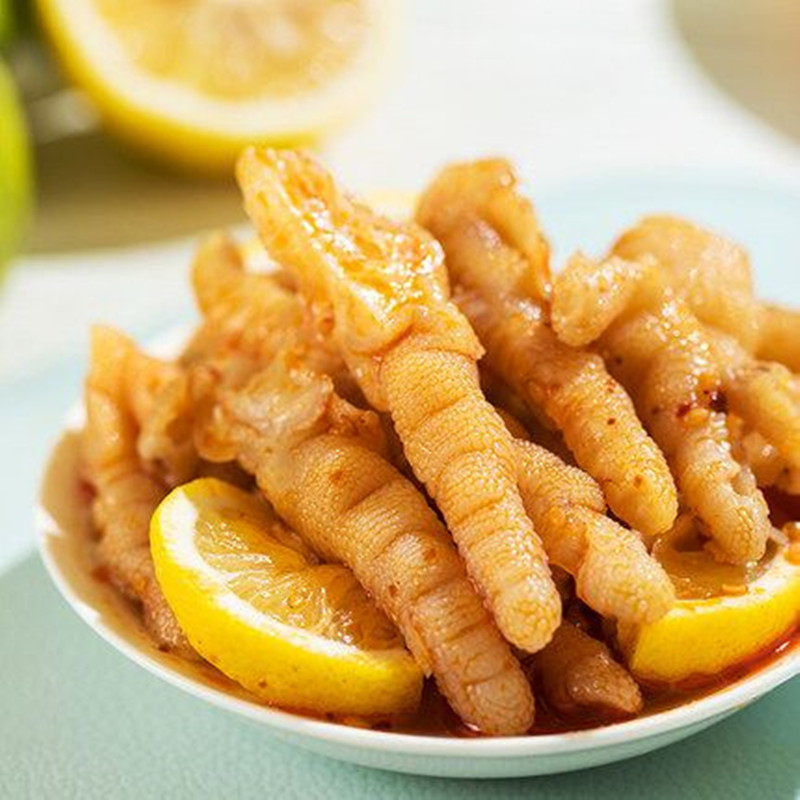 华英无骨鸡爪200g柠檬酸辣即食盒装去骨脱骨凤爪卤味零食休闲小吃