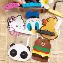 Cute Cartoon Touch Screen Phone Waterproof Bag Huawei Apple General Purpose Waterproof Jacket Swimming Diving Spa Waterproof Bag