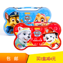 Puppy Paw Patrol strange milk cookies gift box 160g box shape cookies Childrens snack gift pack