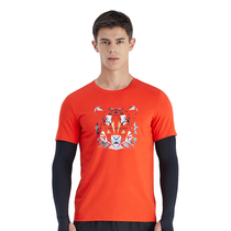 TECOP Tango Outdoor Mens Summer Breathable Printed Round Collar Short Sleeve T Casual Sweaty Loose Fashion Printed T-shirt