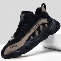 Light Extravagant Genuine Leather Mens Shoes Spring 2022 New High Bunch Sports Thick Bottom Shoes Han Edition 100 Hitch Leisure Old Daddy Shoe Tide