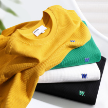 Light extravagant wager mens sweatshirt weighs 200 thousand-pin solid sensation embroidered spring new eco cotton long sleeve t-shirt