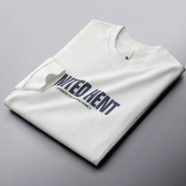 Light Extravagant Fashion Collision Color Splicing Mens Sweatshirt Spring Autumn Season New Casual Letter Printed Round Collar Long Sleeve T-Shirt Tide