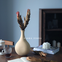 Natural imported dried flowers Nordic retro home decoration soft decoration Wedding bed and breakfast window display decoration with leaf lotus branches