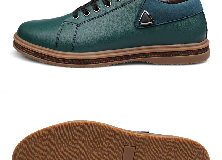 新款潮鞋男士休闲皮鞋男真皮系带英伦风正品牛皮商务男鞋驾车单鞋