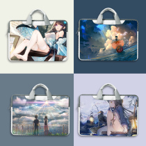 Two-dimensional animation laptop bag 15 6 inches Asus Lenovo Dell Apple Huawei Xiaomi 13 3 good-looking shoulder crossbody Hand bag male and female protective cover notebook bag 14 inch