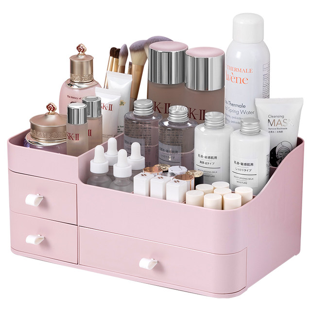 Cosmetic storage box student dormitory desktop finishing net red mask dressing table skin care product shelf lipstick brush Cosmetic storage box student dormitory desktop finishing net red mask dressing table skin care product shelf lipstick brush