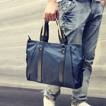 Handbag mens Korean version of the trend 2020 new business briefcase cross section computer bag nylon waterproof shoulder cross bag