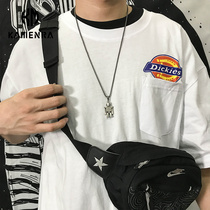 Korean version of ins Hong Kong style necklace male tide hip-hop personality astronaut robot pendant female couple sweater chain jewelry