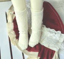 (Bubble Home) BJD SD baby socks white lace calf socks 6 points 4 points 3 points Anti-dyeing