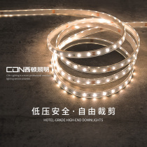 Sidon lighting LED light strip 24v low voltage patch waterproof living room ceiling dark slot atmosphere super bright light strip 2835