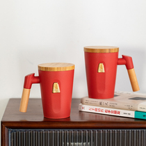 Ceramic wedding Cup a pair of creative gift box set mug wedding gifts to send girlfriends to newcomers