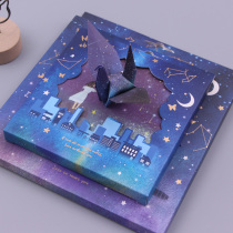 Good table friend * boxed square starry sky color printing origami paper crane children handmade material jam