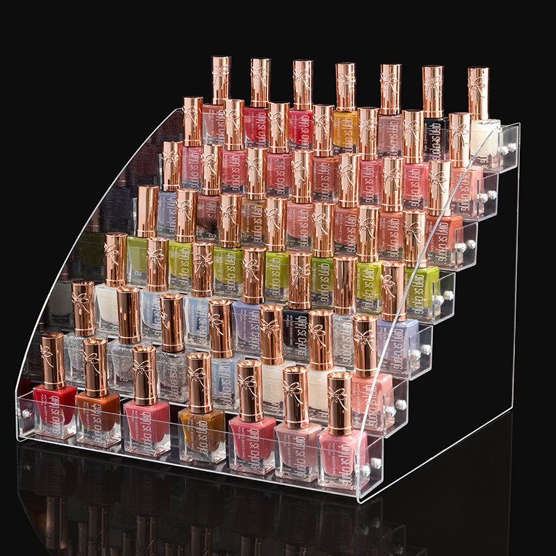 Acrylic Nail Polish Display Rack Multilayer Plastic Transparent Chia Oil Glue Containing Box Beauty Chia Store Exhibition Rack Cosmetic Racks-Taobao