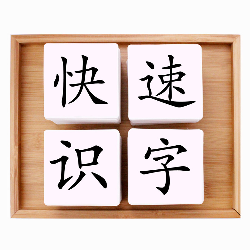 乖宝宝无图识字卡片儿童婴幼儿园认字早教大卡0-1-3-6岁学前启蒙