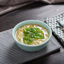 Home Green Porcelain Pull Noodles Bowl Foam Noodles Bowl Fruit Salad Bowl Large Soup Bowl Large Number Rice Bowl ceramic noodles bowl 7 inches