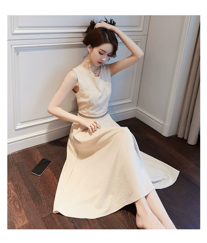 Pháp thiết kế retro cảm giác thích hợp váy mùa hè phụ nữ 2021 mới cao cấp phụ nữ cao cấp tính khí váy Platycodon - váy đầm