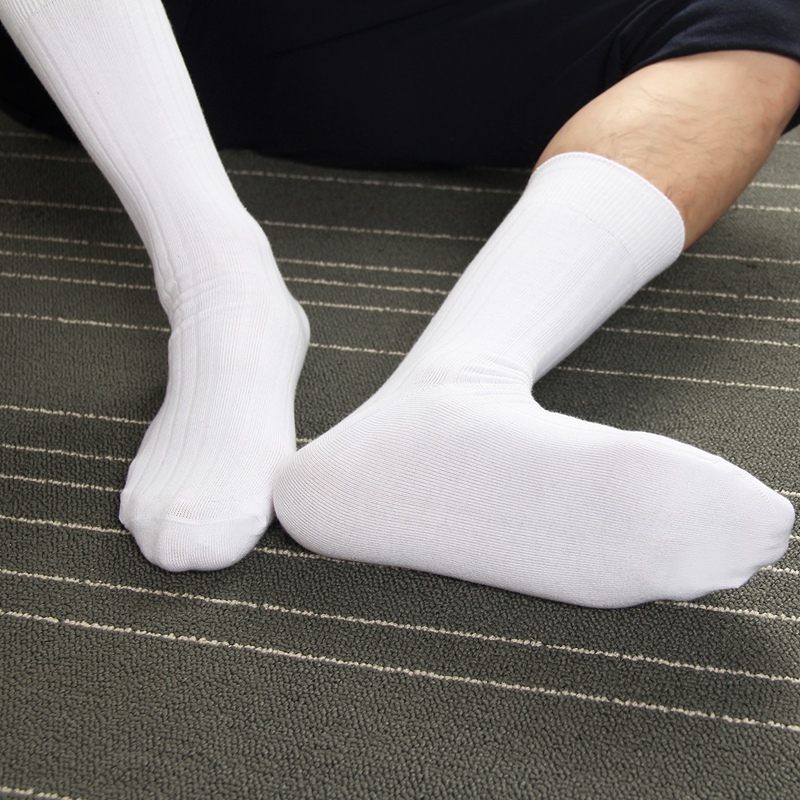 商务正装绅士袜男袜 春夏薄款吸汗透气款西装袜子男 商务长筒皮鞋