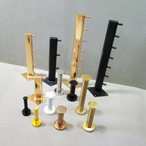 Titanium gold clothing store hook on the wall point hanging display rack Hanger single hook Childrens clothing store shelf wall hook