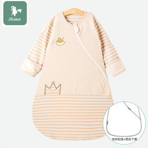 婴儿睡袋秋冬款儿童宝宝蘑菇春秋幼儿防踢被子秋冬季加厚四季通用