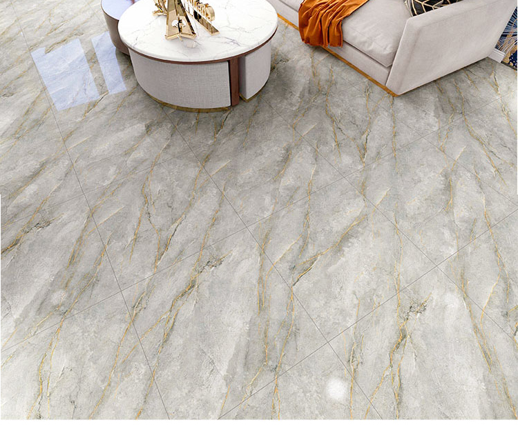 轻奢金丝釉通体大理石瓷砖800800客厅灰色地砖卫生间镀金砖欧式