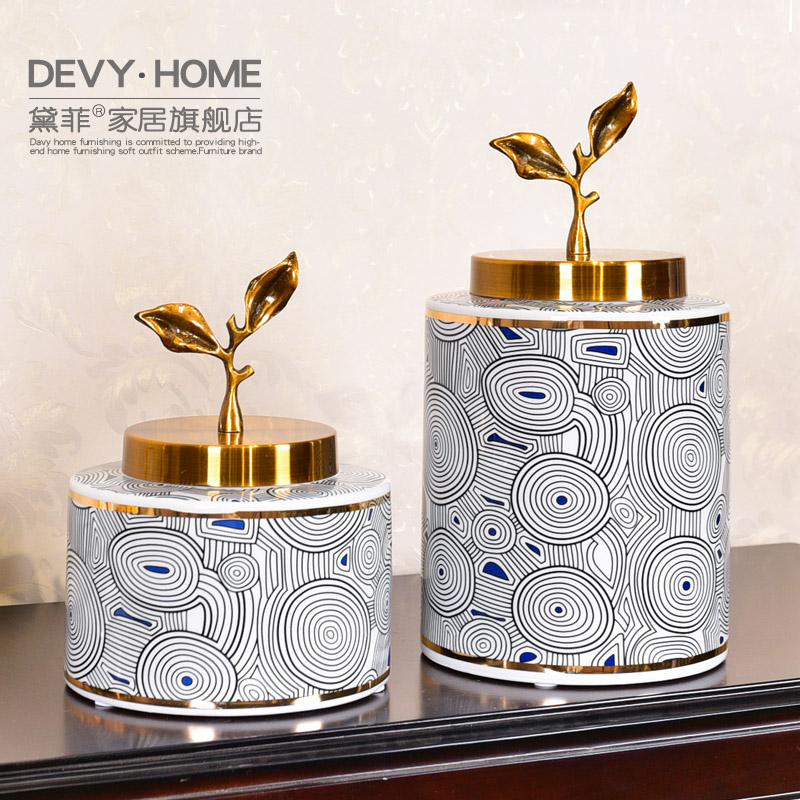 American light key-2 luxury furnishing articles ceramic vase suit I sitting room home desktop porch vase decoration decoration flower arrangement