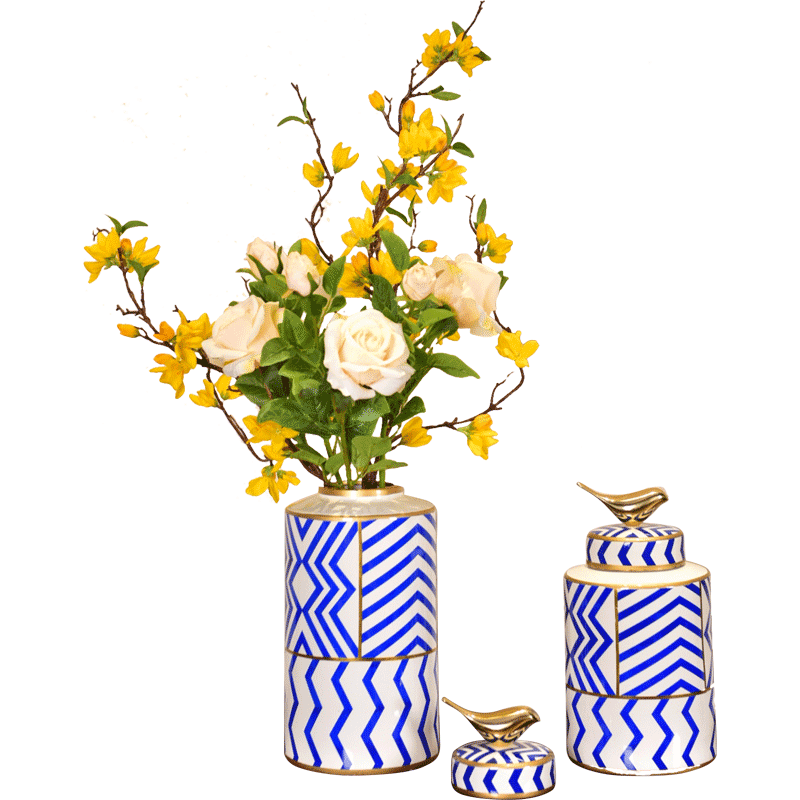 New Chinese style ceramic storage tank light key-2 luxury furnishing articles sitting room porch TV ark of tea table to receive as cans of soft adornment ornament