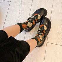 Seven step Forest forest 2021 spring new retro literary leather single shoes children flat thick bottom cowhide Mary Jane small leather