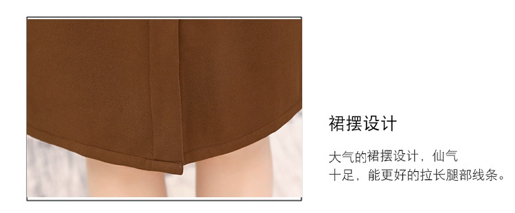 Thu đông mẹ trung niên đầm dài qua đầu gối 30-40-50 tuổi thu đông dài tay dài tay phong cách phương tây đầm phụ nữ cỡ lớn - váy đầm