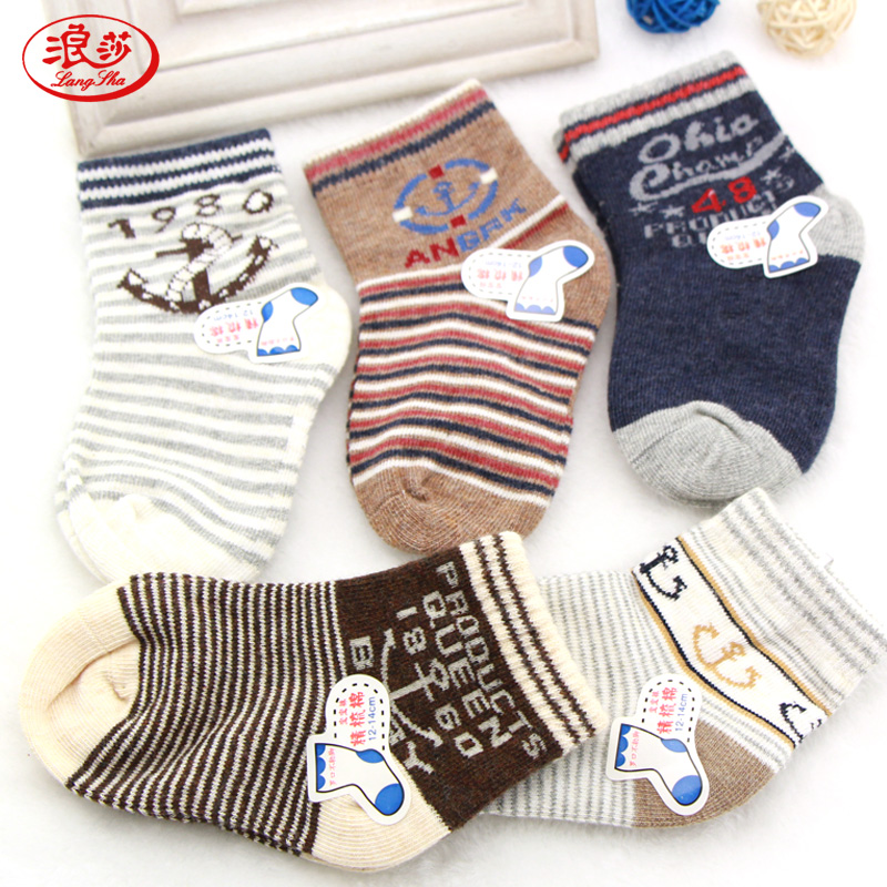 Surina baby socks cotton socks Songkou 0-1-3-5-year-old Spring Summer socks Children socks Male baby cotton Sox thin socks