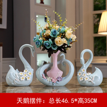 Modern home Ceramic decoration Living room entrance TV cabinet Flower decoration Housewarming gift Wedding gift