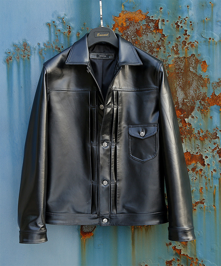 真皮皮衣男款头层马皮皮衣厂家定制机车皮衣复古款超帅皮夹克_不打折