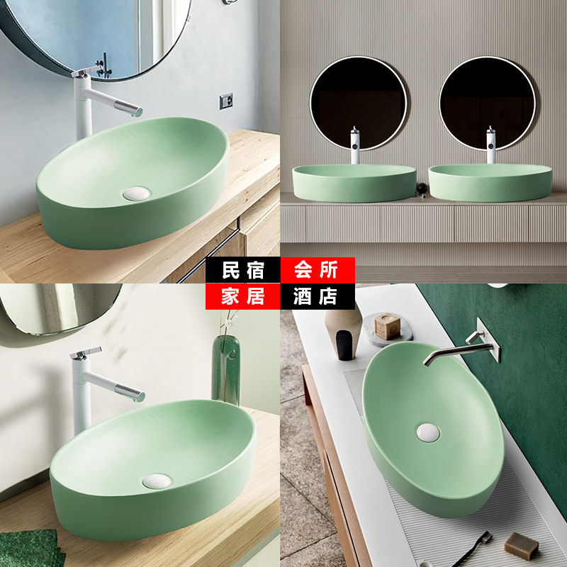 The Lavatory basin ceramic household stage basin to single basin Nordic birdbath simple toilet lavabo, the balcony