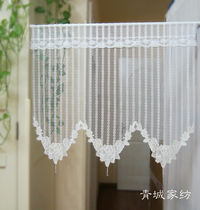 Imported fabric lace decorative crystal fabric small hanging curtain bedroom bathroom half door curtain yarn partition curtain D-01