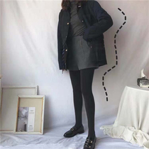 Autumn and winter thick warm medium velvet pantyhose foot foot leggings leggings socks one pants skin color thin