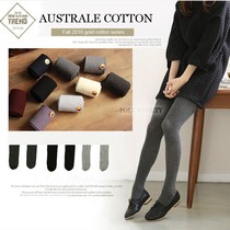 Germany PB autumn and winter 300D Cotton solid color matte thin leg micro pressure pantyhose stepping foot ankle-length pants socks