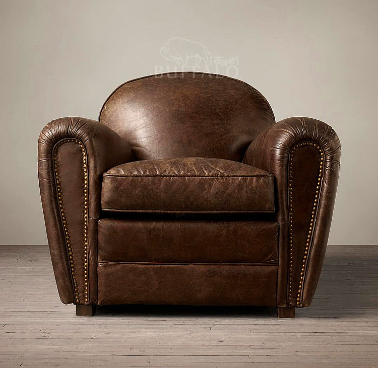 [2015爆款]BUFFALO 美式 真皮沙发 油蜡皮 复