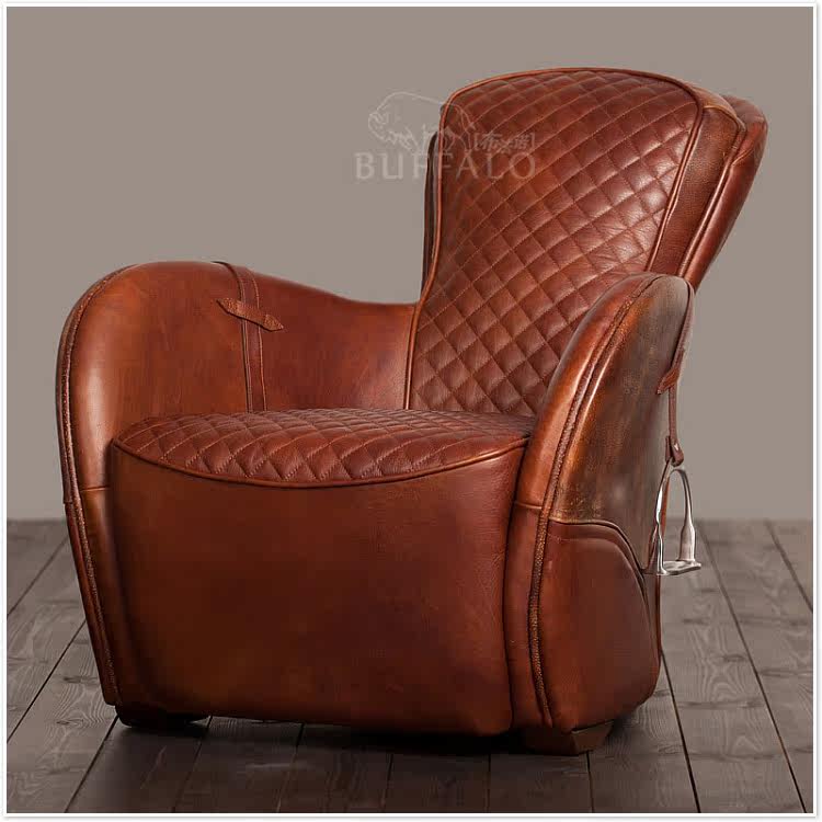 [2015爆款]BUFFALO 美式真皮沙发 油蜡皮 休