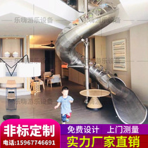 Outdoor stainless steel slide custom manufacturer amusement equipment combination playground childrens park outdoor large slides